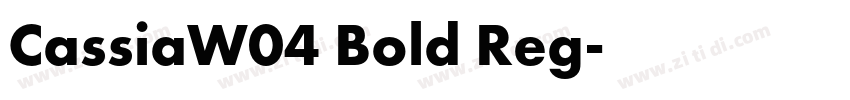 CassiaW04 Bold Reg字体转换